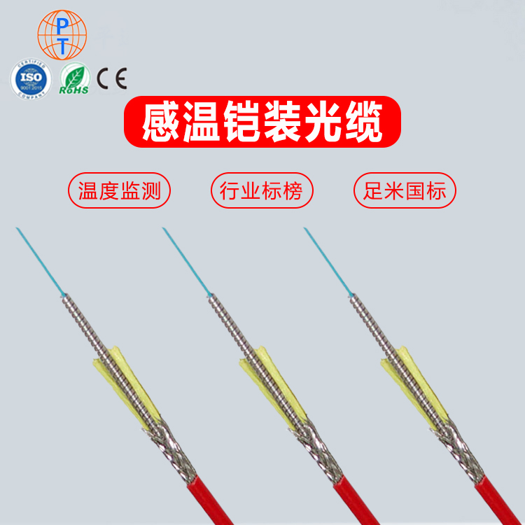 室内2芯感温光缆 隧道火灾温度监测感温光纤 分布式测温光纤厂家